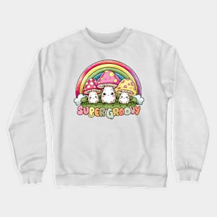 Super Groovy Kawaii Mushrooms Crewneck Sweatshirt